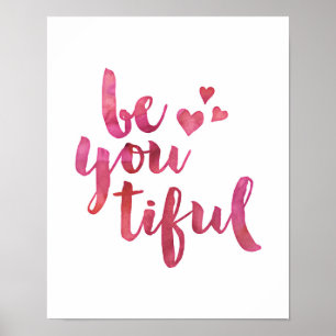 Sois-tu tiède aquarelle typographie poster imprime