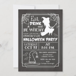 Sois Witchy Halloween Party Invitation