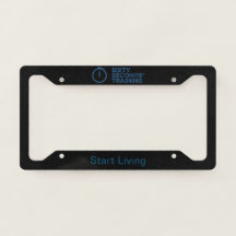 Soixante cadres de plaque minéralogique de noir de