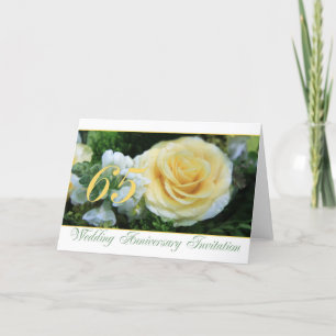 soixante-cinquième Invitation d'anniversaire de