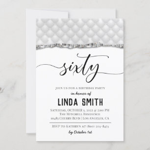 Soixante Diamond Invitation Anniversaire