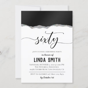 Soixante Diamond Invitation Anniversaire
