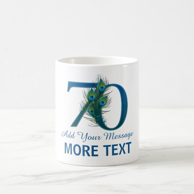 Soixante-dixième tasse chique personnalisée de (Centre)