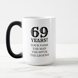 Soixante-neuvième tasse drôle d'anniversaire pou