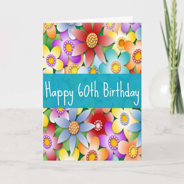Soixantième carte d'anniversaire de la diva pour (Devant)