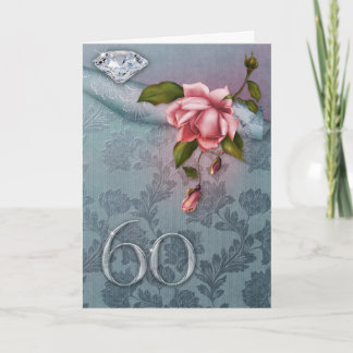 soixantième Carte d'anniversaire de mariage