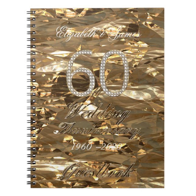 soixantième Diamants d'or de livre d'invité (Devant)