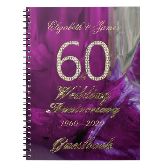 soixantième Pourpre d'or de livre d'invité (Devant)