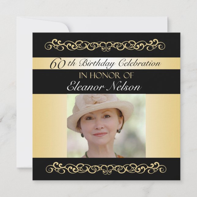 soixantième-soixante-neuvième Invitations de fête (Devant)