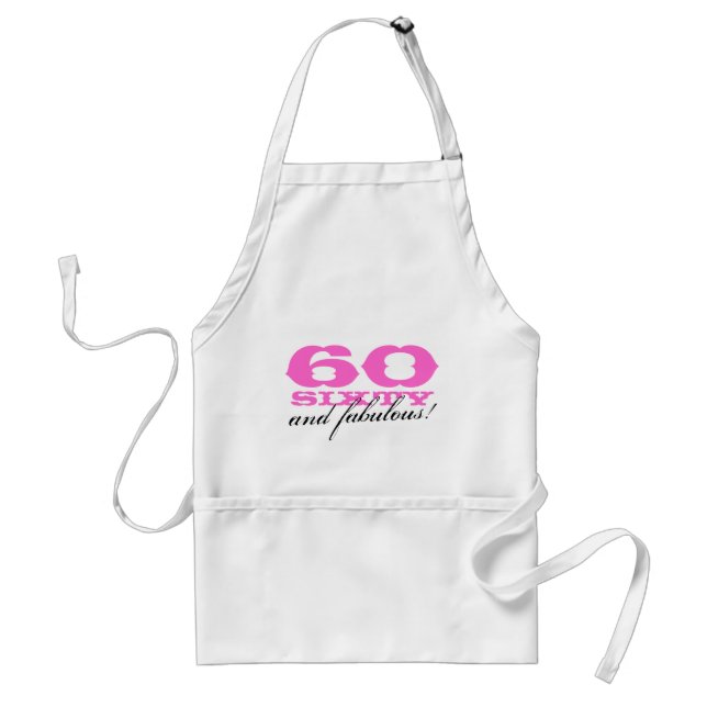 soixantième Tablier | 60 de cadeau d'anniversaire (Devant)