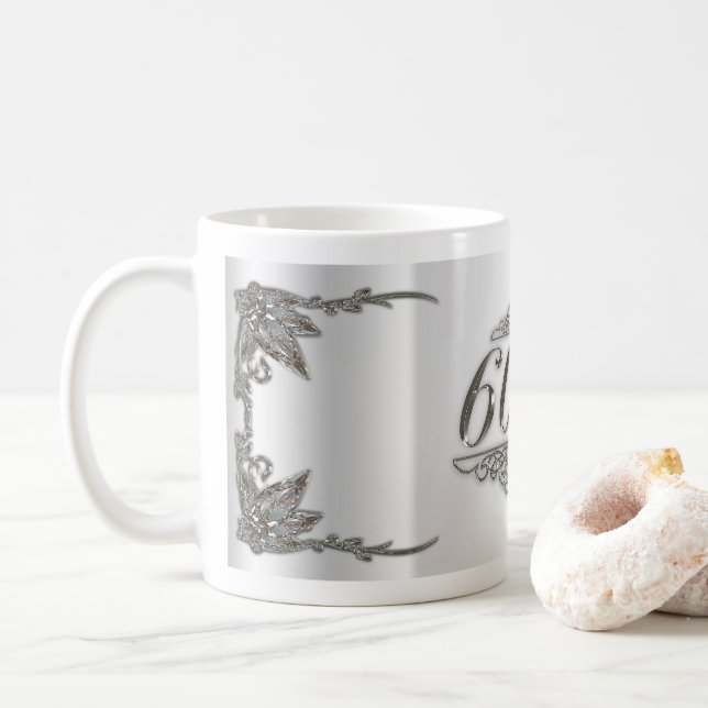 soixantième Tasse d'anniversaire de mariage (Avec donut)
