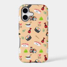 Soja amoureux mignon jaune Kawaii Sushi
