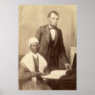 Sojourner Truth with Abraham Lincoln Poster