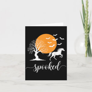 Soked Horse Halloween Equestrian Lover Soky Season Card
