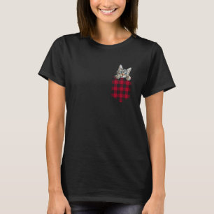 Sokoke Cat In Pocket Peeking Kitten Lover Mom Dad T-Shirt