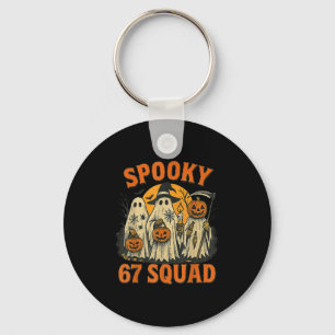 Soky 67 Squad Funny Halloween Ghost 6 7 Six Seven  Keychain