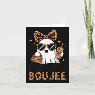 Soky &amp; Boujee Ghost Coquette Leopard Boo Jee H Card