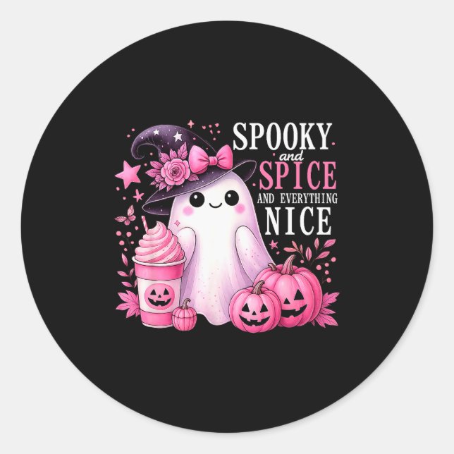 Soky And Sce And Everything Nice Halloween Nk  Classic Round Sticker (Front)
