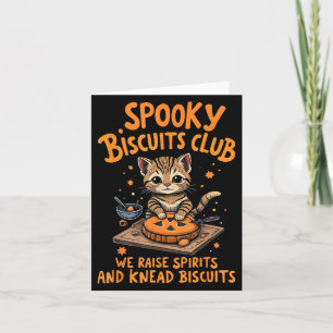 Soky Biscuits Club Cat Funny Halloween Baking  Card