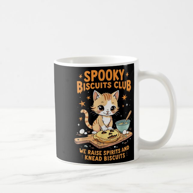 Soky Biscuits Club Cat Funny Halloween Baking  Coffee Mug (Right)