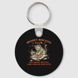 Soky Biscuits Club Cat, Funny Halloween Baking  Keychain