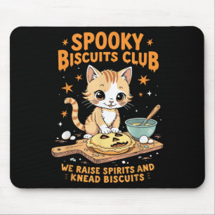 Soky Biscuits Club Cat Funny Halloween Baking  Mouse Pad