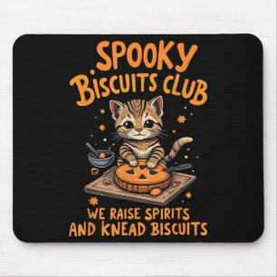Soky Biscuits Club Cat Funny Halloween Baking  Mouse Pad