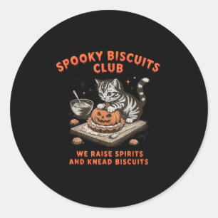 Soky Biscuits Club Cat Halloween Baking  Classic Round Sticker