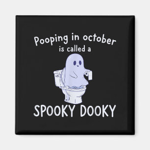 Soky Dookie Funny Ong In October Ghost Halloween  Magnet