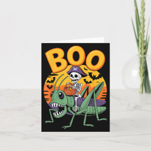 Soky Grhopper Costume On Boo Grhopper Halloween Card