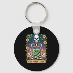 Soky Halloween Skeleton Holding Ckle Lover Tarot C Keychain