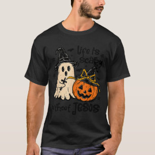 Soky Life Is Y Without Jesus Christian Halloween  T-Shirt