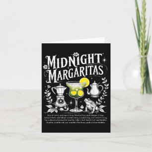 Soky Midnight Margaritas Funny Halloween Drink  Card