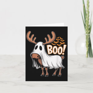 Soky Moose Ghost Boo Costume Halloween Party  Card