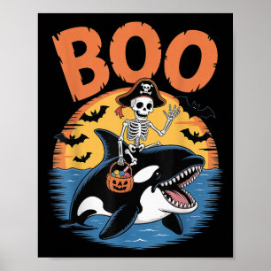 Soky Orca Costume On Boo Orca Halloween Poster