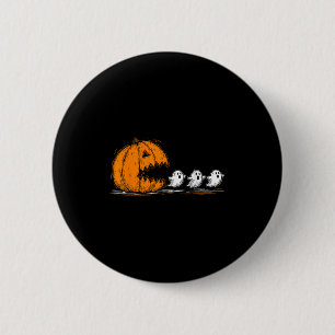 Soky Pumpkin Chasing Cute Ghosts Halloween Parade  2 Inch Round Button