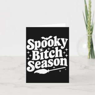 Soky Season Retro Halloween Witch Quote Saying Gif Card