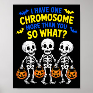 Soky Skeleton Down Syndrome Awareness Extra Chromo Poster