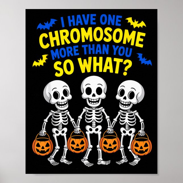 Soky Skeleton Down Syndrome Awareness Extra Chromo Poster (Front)