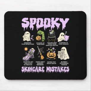 Soky Skincare Mistakes Funny Halloween Beauty Gift Mouse Pad