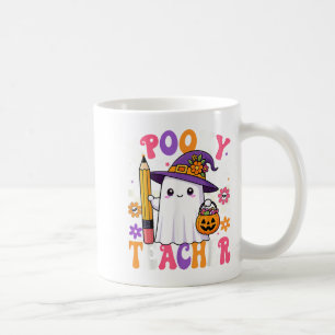 Soky Teacher Ghost Pencil Teach Funny Halloween Te Coffee Mug