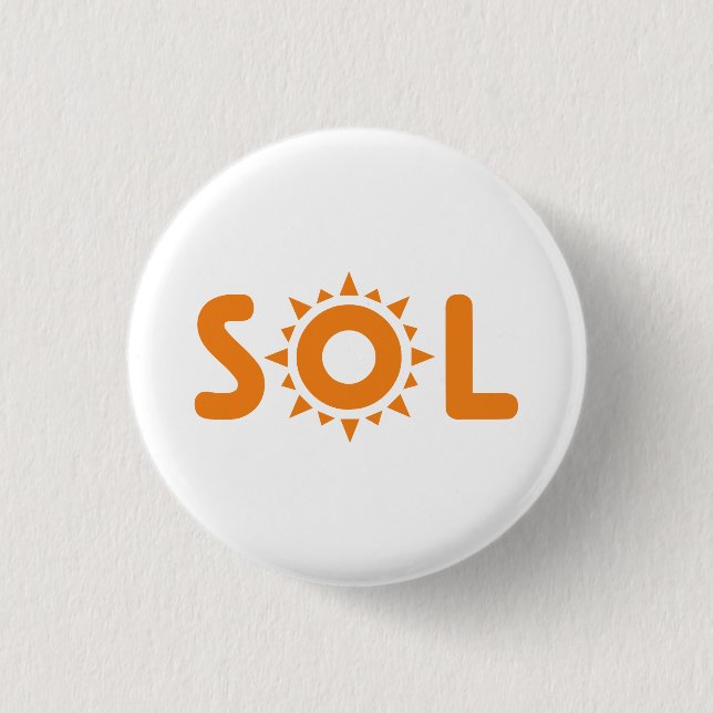 Sol 1 Inch Round Button (Front)