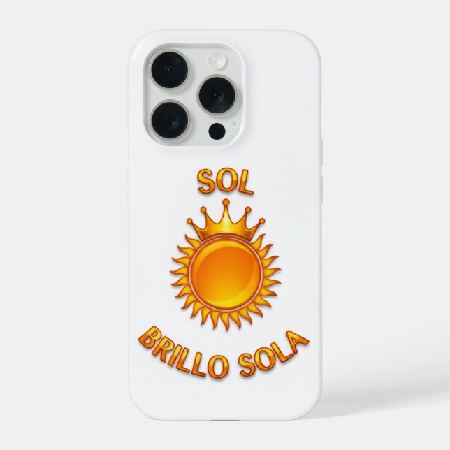 Sol Brillo Sola iPhone Case – Inspirational Logo P (Back)