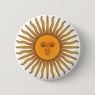 Sol de Mayo 2 Inch Round Button