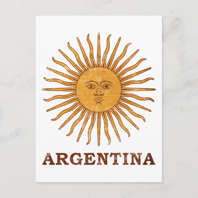 Sol de Mayo Argentina Postcard (Front)