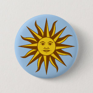 Sol de Mayo - URUGUAY 2 Inch Round Button