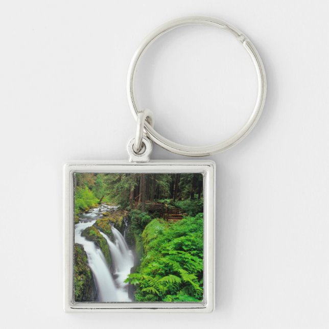 Sol Duc Falls in Olympic National Park in Keychain (Front)