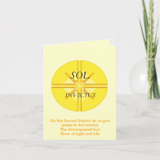 Sol Invictus Greeting Card