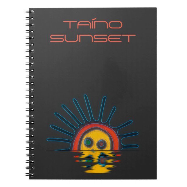 Sol Taino Sunset  Notebook (Front)