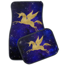 Tapis bleu de voiture de constellation de galaxie
